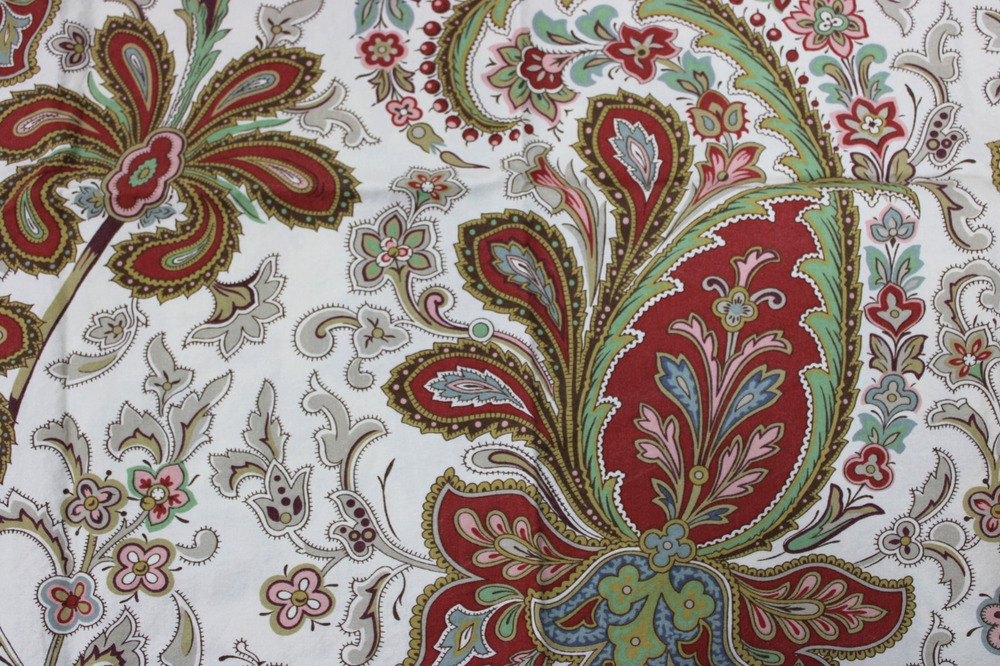 POTTERY BARN Charlie Paisley Floral Full/Queen Duvet & 1 Sham Standard Case